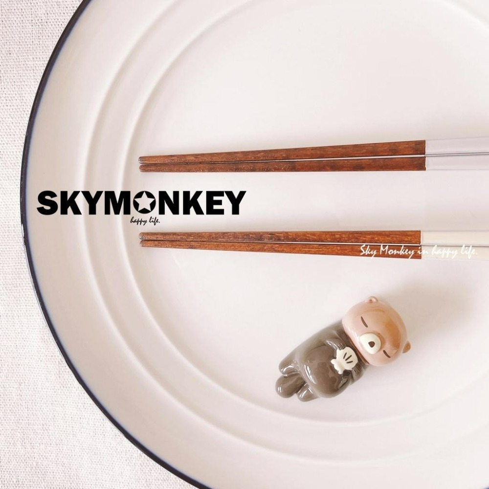 Sky Monkey 日本 打瞌睡吧~動物筷架 筷子架 日本筷架 兒童筷架 可愛動物筷架 可愛筷架 貓咪樹懶筷架-細節圖5