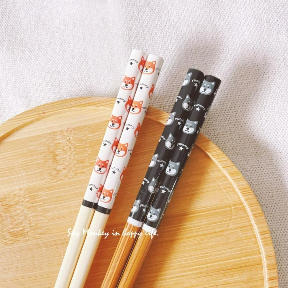 樂生活☆日本製 木筷子 圓點/柴犬/貓頭鷹 可愛動物 兒童筷子 日本筷子 日式筷子 小朋友筷子 筷子-細節圖8
