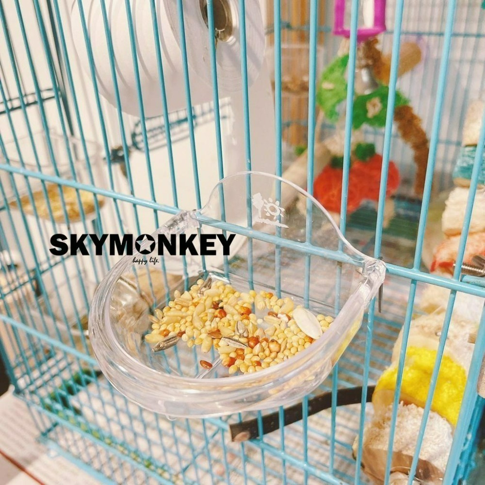 Sky Monkey 日本 鳥用吊掛式食皿 淺型/深型 SANKO 飼料杯 小型鳥飼料盒 鸚鵡飼料盒 鳥飼料盒 鳥飼料碗-細節圖5