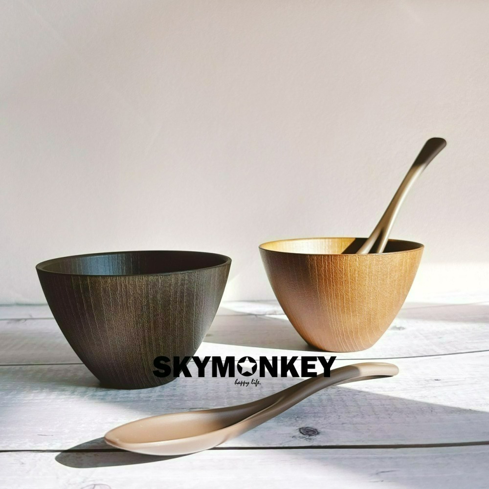Sky Monkey☆日本製 日式木紋飯碗 日本碗 飯碗日本製 日式碗 日式湯碗 日本飯碗 耐熱碗 木碗 木紋碗-細節圖5