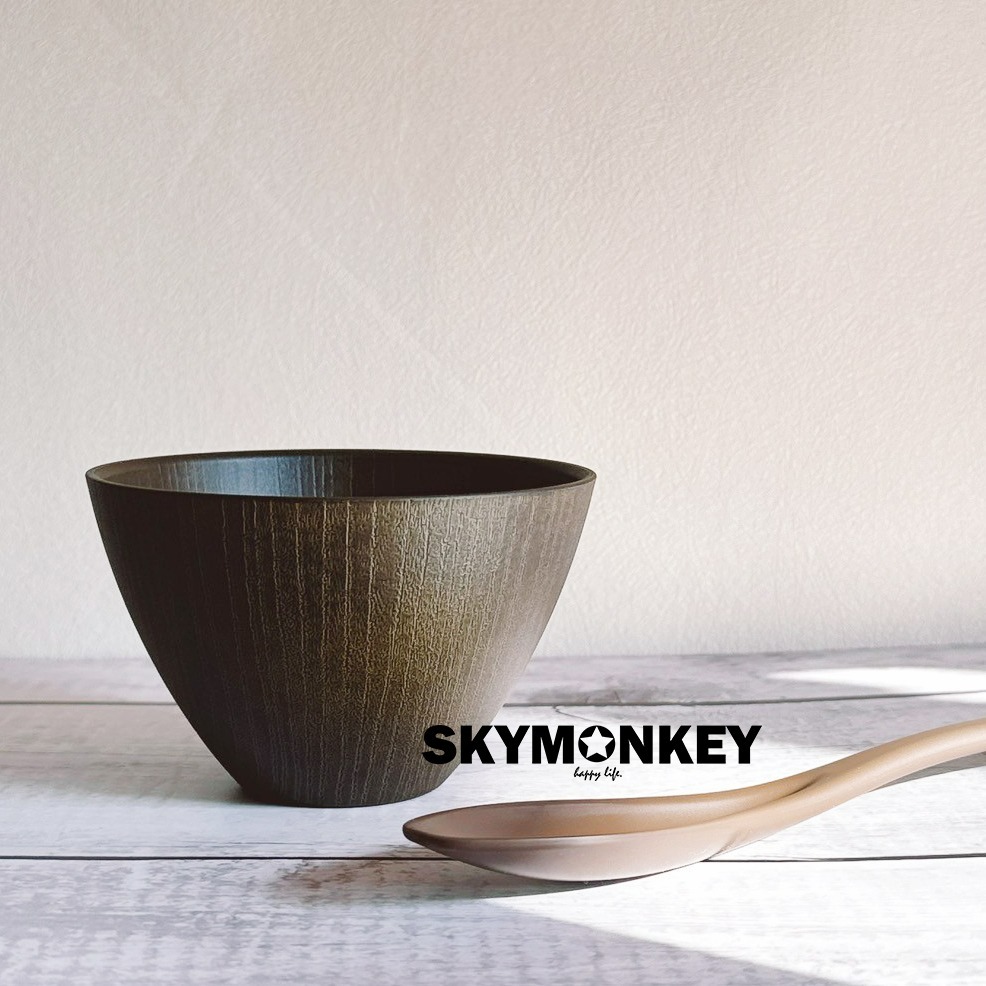 Sky Monkey☆日本製 日式木紋飯碗 日本碗 飯碗日本製 日式碗 日式湯碗 日本飯碗 耐熱碗 木碗 木紋碗-規格圖9