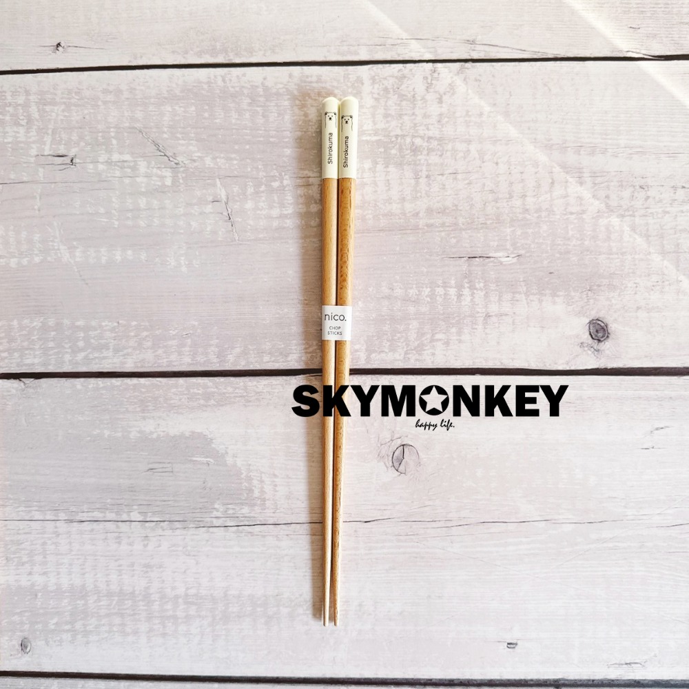 Sky Monkey☆日本製 動物木筷子 貓/兔/熊/柴犬/狗 木頭筷子 日本製筷子 日本筷子 兒童筷子 竹筷子-規格圖6