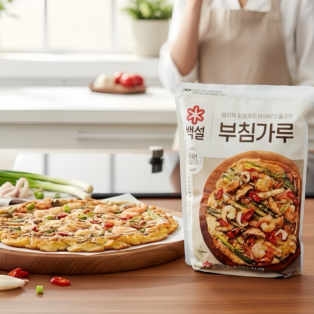 健康本味 CJ韓式煎餅粉1Kg 韓式料理 炸粉 煎餅粉炸蝦粉-細節圖2