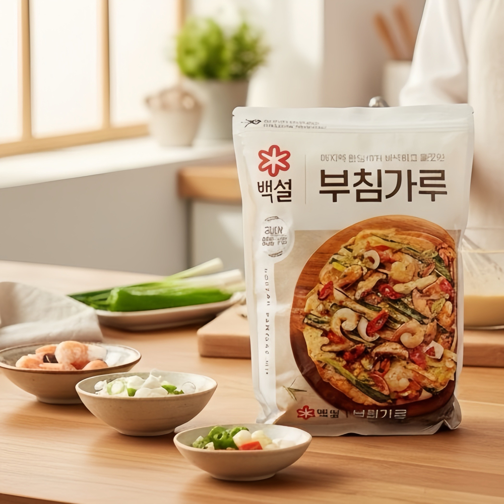 健康本味 CJ韓式煎餅粉1Kg 韓式料理 炸粉 煎餅粉炸蝦粉-細節圖8