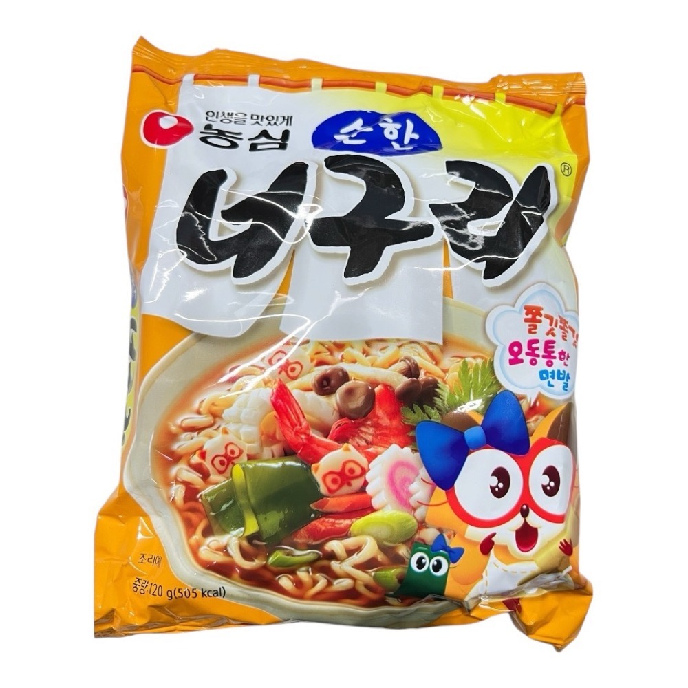 健康本味 韓國農心浣熊麵/爽口烏龍麵120g[KO46150020] 泡麵 烏龍麵 農心 韓國泡麵-規格圖9