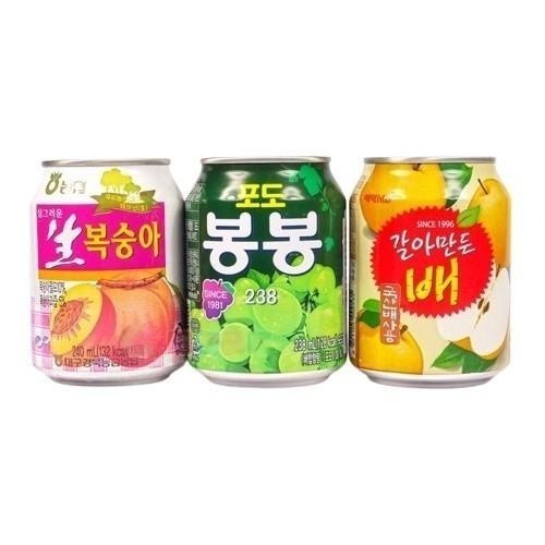 健康本味 韓國海太水蜜桃汁/ 葡萄果汁/水梨汁1罐  果汁 水梨 葡萄汁-細節圖2