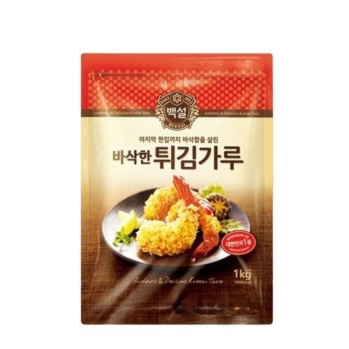 健康本味 韓國CJ 韓式酥炸粉1公斤 [KR150352] 煎餅粉 韓式煎餅粉 韓式料理 炸粉 酥炸粉 炸蝦粉-規格圖6