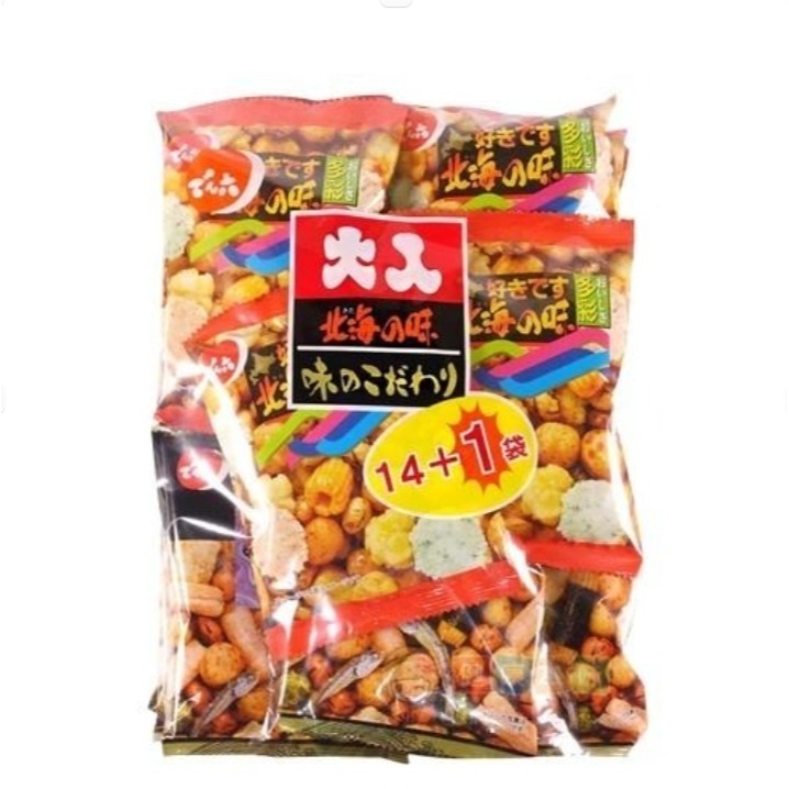 健康本味 傳六 天六 北海之味綜合豆果子15袋[JP30081014] 日本零食 豆果子 日本米果-規格圖6
