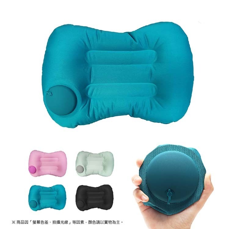 【VENCEDOR】 快速按壓方形充氣枕 (方枕) 充氣頸枕 頸枕 頭枕 旅行頸枕 趴睡枕 午休枕 現貨 滿499免運-細節圖2