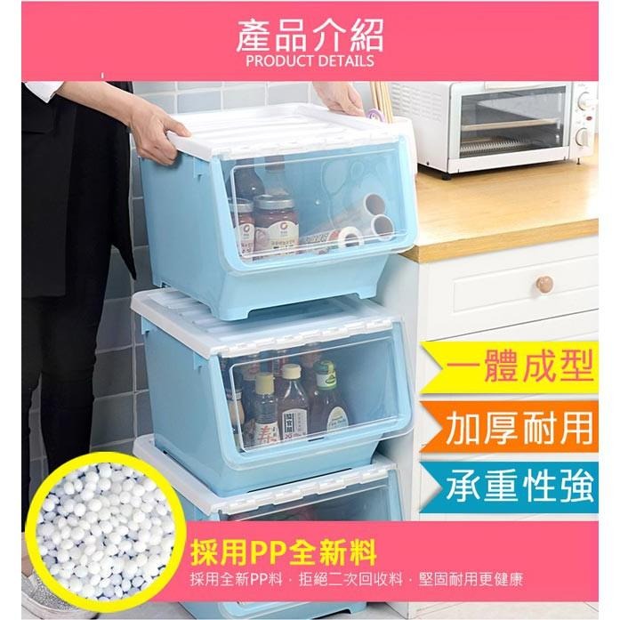 【VENCEDOR】 收納箱 置物箱 玩具收納 耐重 掀蓋斜口收納箱可疊加掀蓋收納箱 翻蓋收納箱 現貨 滿499免運-細節圖5