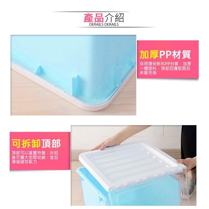 【VENCEDOR】 收納箱 置物箱 玩具收納 耐重 掀蓋斜口收納箱可疊加掀蓋收納箱 翻蓋收納箱 現貨 滿499免運-細節圖6