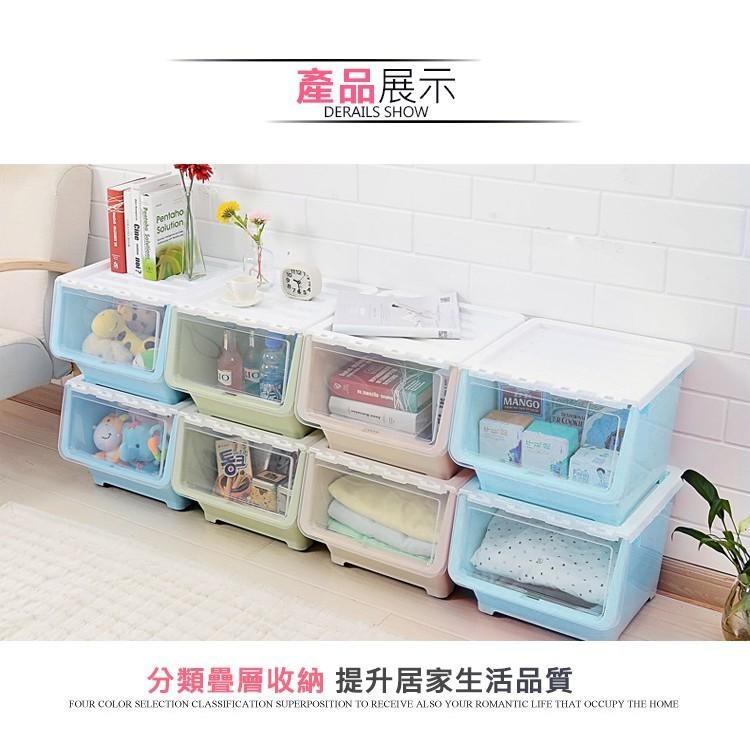 【VENCEDOR】 收納箱 置物箱 玩具收納 耐重 掀蓋斜口收納箱可疊加掀蓋收納箱 翻蓋收納箱 現貨 滿499免運-細節圖9