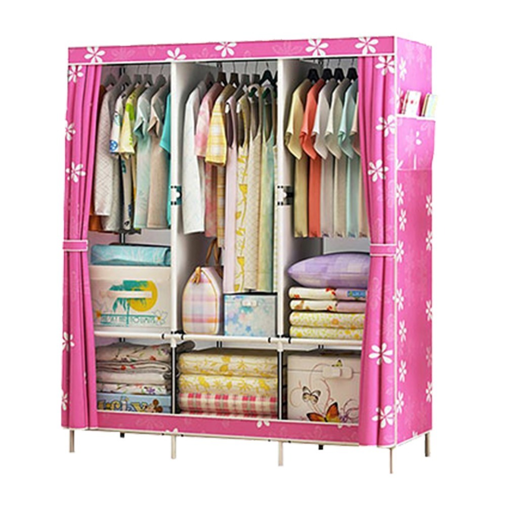 【VENCEDOR】 衣櫥 130公分 加大DIY衣櫥 加大容量 寬130cm布衣櫃 現貨 滿499免運-規格圖9