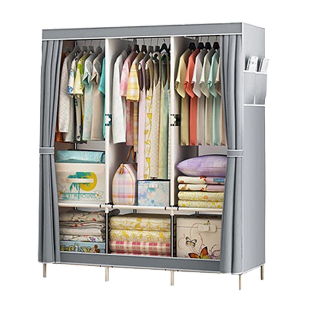 【VENCEDOR】 衣櫥 130公分 加大DIY衣櫥 加大容量 寬130cm布衣櫃 現貨 滿499免運-規格圖9
