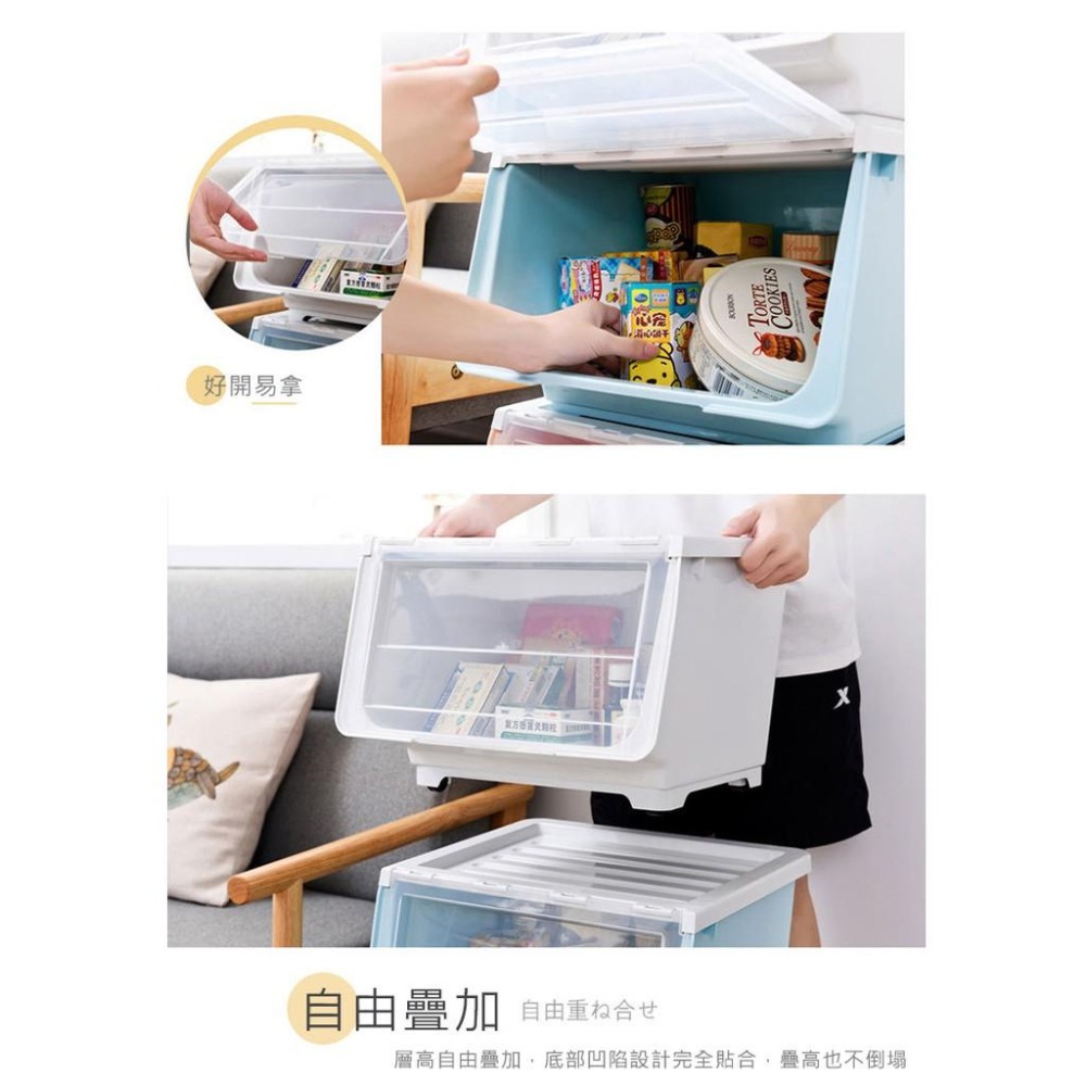 【VENCEDOR】 收納箱 玩具收納 耐重升級 42L掀蓋收納箱 可疊加掀蓋收納箱 翻蓋收納箱 現貨 滿499免運-細節圖5