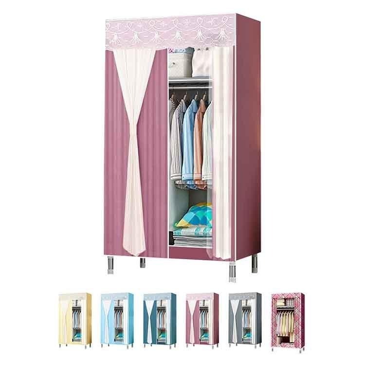 【VENCEDOR】 衣櫥 衣櫃 超強承重  85公分寬 粗2.5公分管 耐重衣櫥 布衣櫥 家具 現貨 滿499免運-細節圖2