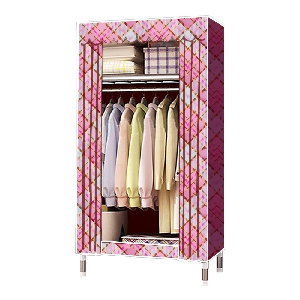 【VENCEDOR】 衣櫥 衣櫃 超強承重  85公分寬 粗2.5公分管 耐重衣櫥 布衣櫥 家具 現貨 滿499免運-規格圖9