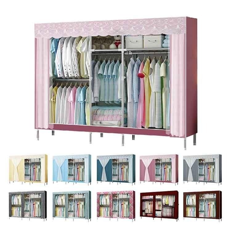 【VENCEDOR】 衣櫥 衣櫃 耐重衣櫥 加粗2.5公分管 2.1米寬高承重組裝衣櫥 DIY衣櫃 現貨 滿499免運-細節圖2