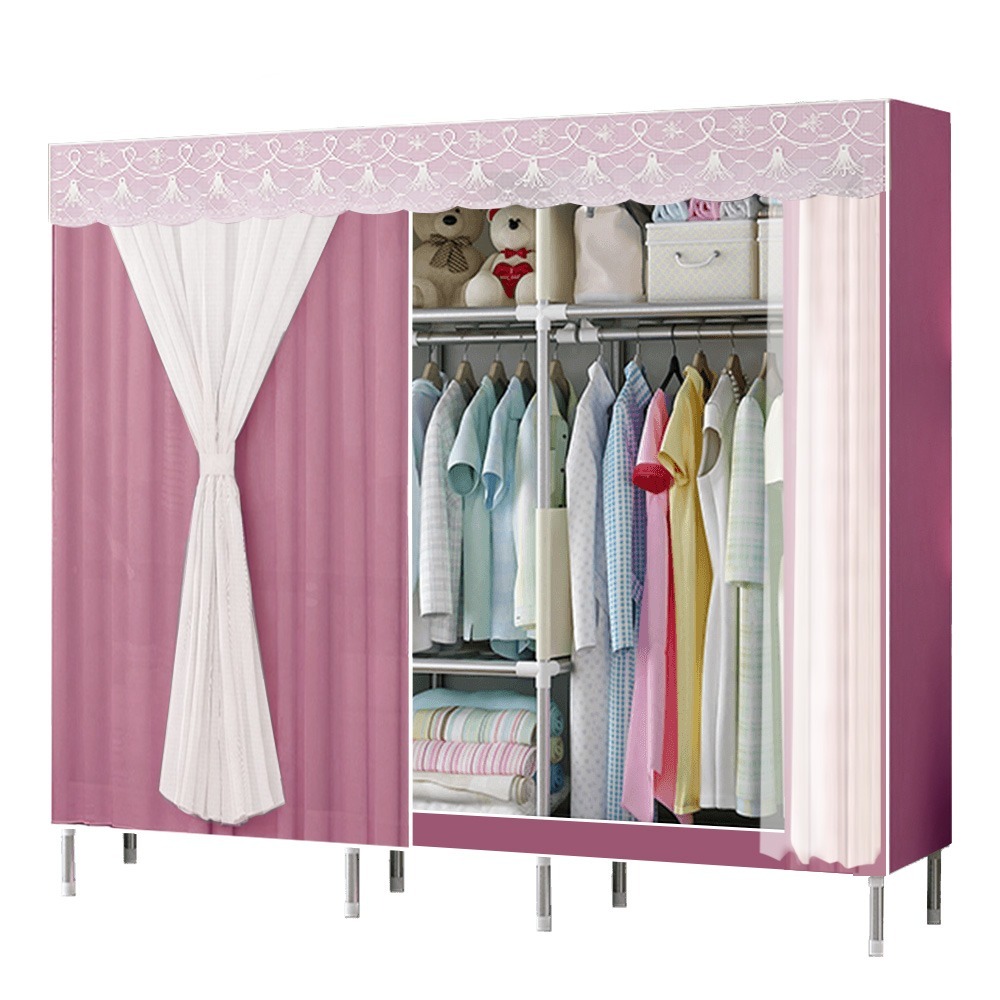 【VENCEDOR】 衣櫥 衣櫃 超強承重 170公分寬 粗2.5公分管 耐重衣櫥 布衣櫥 家具 現貨 滿499免運-規格圖9