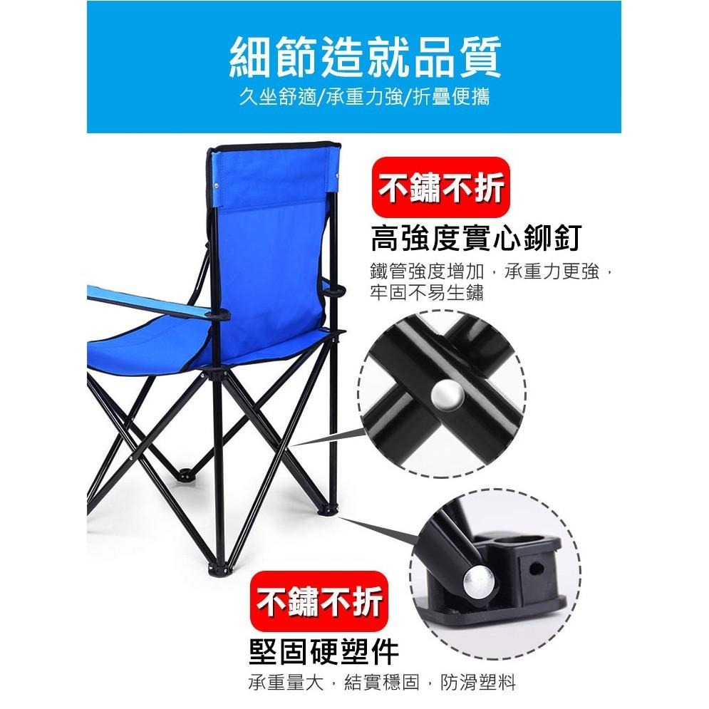 【VENCEDOR】 折疊椅 露營 烤肉 戶外 露營折疊扶手收納椅 釣魚椅 露營椅 戶外椅 野餐 現貨 滿499免運-細節圖5