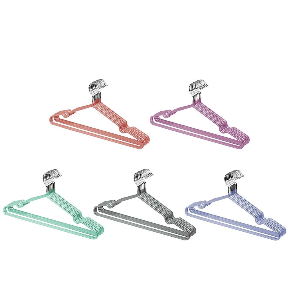 【VENCEDOR】 加粗不鏽鋼衣架 10入組 加粗防滑衣架 不銹鋼衣架 成人衣架 曬衣架 現貨 滿499免運-細節圖2