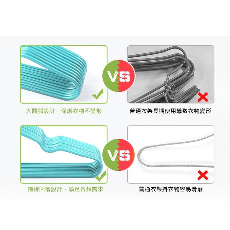 【VENCEDOR】 加粗不鏽鋼衣架 10入組 加粗防滑衣架 不銹鋼衣架 成人衣架 曬衣架 現貨 滿499免運-細節圖5