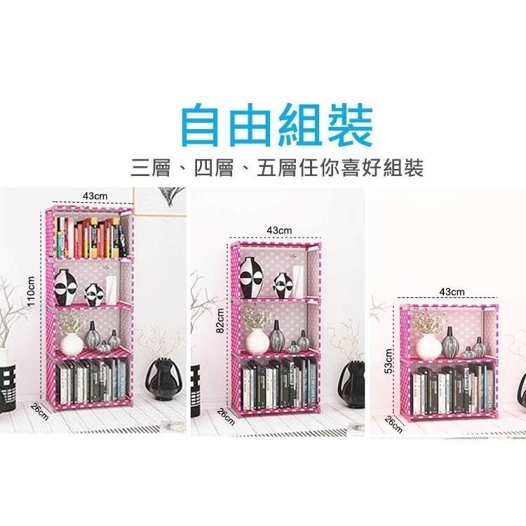 【VENCEDOR】 書架 可超取 簡易組裝組合櫃 2格 / 3格 / 4格 DIY置物收納架 現貨 滿499免運-細節圖2