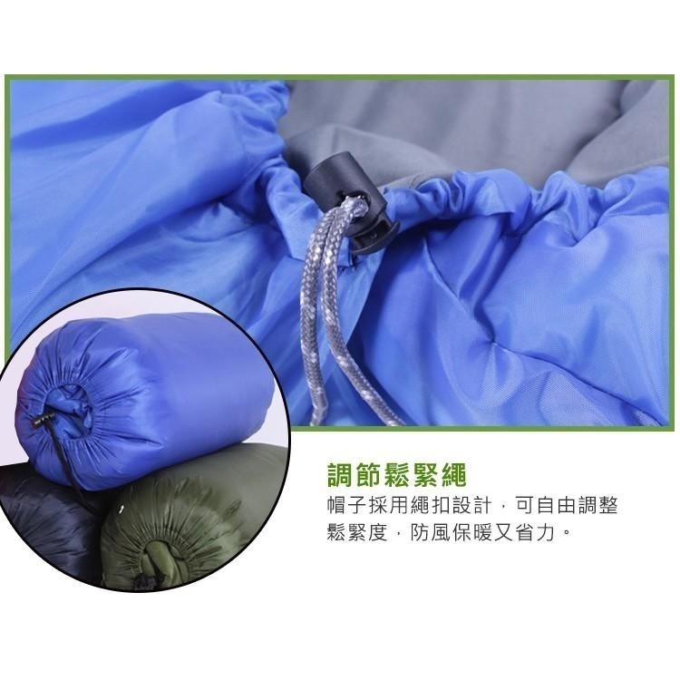 【VENCEDOR】 露營 登山 旅行睡袋 單人睡袋 超輕睡袋 信封式帶帽成人戶外露營睡袋 現貨 滿499免運-細節圖6
