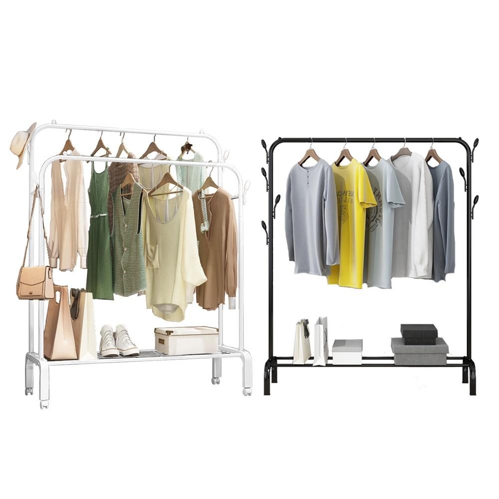 【VENCEDOR】 衣櫃 吊衣架 曬衣架 120公分加粗耐重落地衣架 衣帽架 簡易晾衣架 現貨 滿499免運-細節圖2