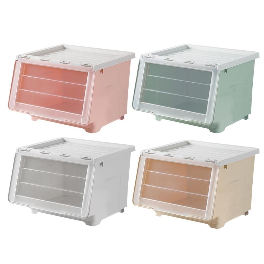 【VENCEDOR】 掀蓋斜口收納箱 可疊加掀蓋收納箱 玩具收納 42L加大容量斜口收納箱 置物箱 現貨 滿499免運-細節圖2
