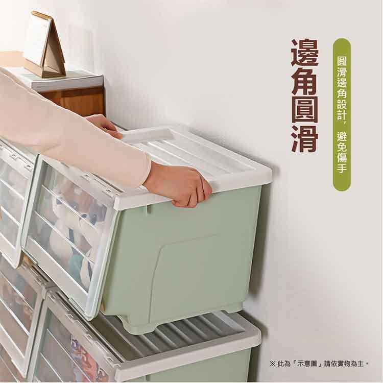 【VENCEDOR】 掀蓋斜口收納箱 可疊加掀蓋收納箱 玩具收納 42L加大容量斜口收納箱 置物箱 現貨 滿499免運-細節圖6