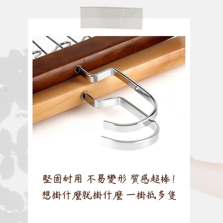 【VENCEDOR】 木質八鉤衣架 背心衣架 內衣架 復古衣架 領帶掛勾 衣物收納架 衣架掛鉤 現貨 滿499免運-細節圖7