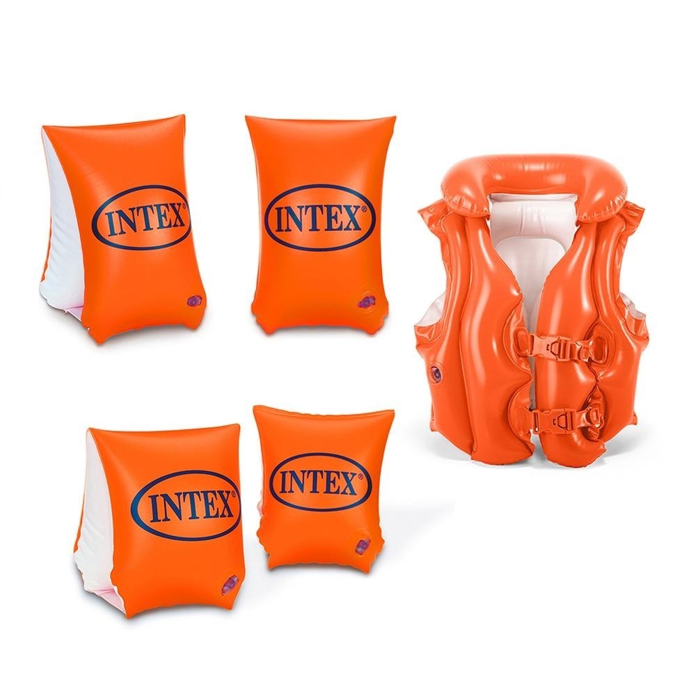 【VENCEDOR】 INTEX 游泳充氣浮水背心 / 手臂浮圈 浮力圈 兒童學習 58671NP 現貨 滿499免運-細節圖2