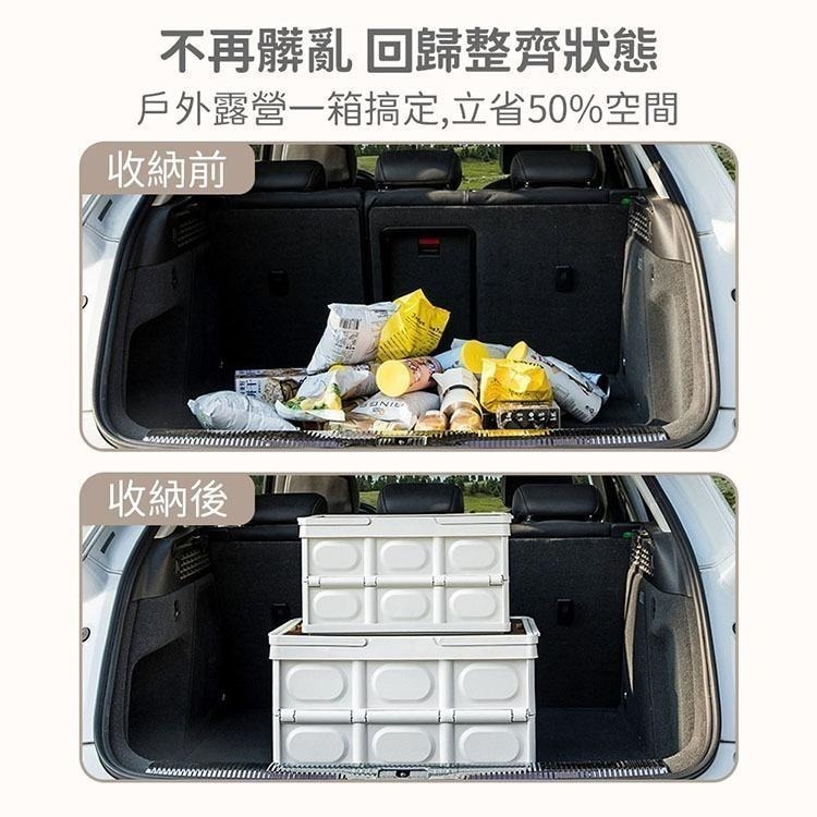 【VENCEDOR】 手提折疉收納箱 收納盒 衣物收納箱 木蓋摺疊營野餐籃 折疊戶外 露營箱 現貨 滿499免運-細節圖5