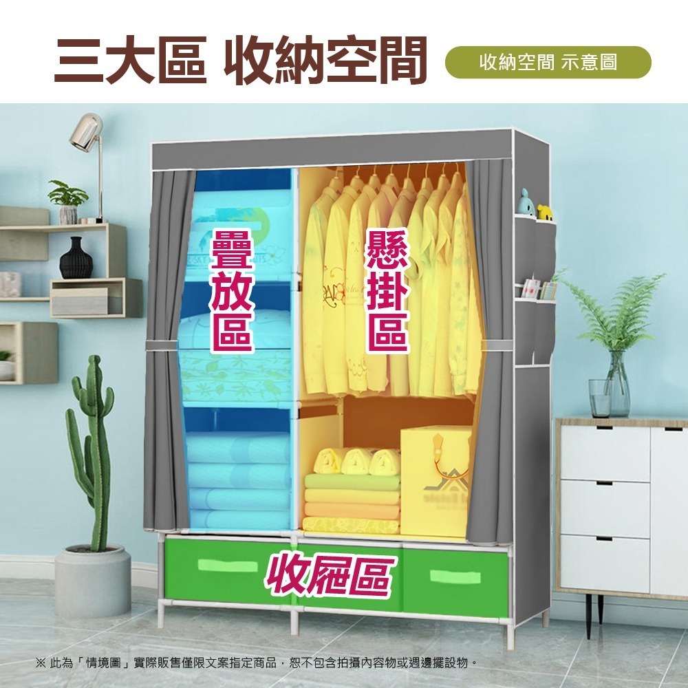 【VENCEDOR】 寬105公分 簡約抽屜布衣櫥 簡易衣櫃衣櫥 抽屜式收納 衣服收納 現貨 滿499免運-細節圖4