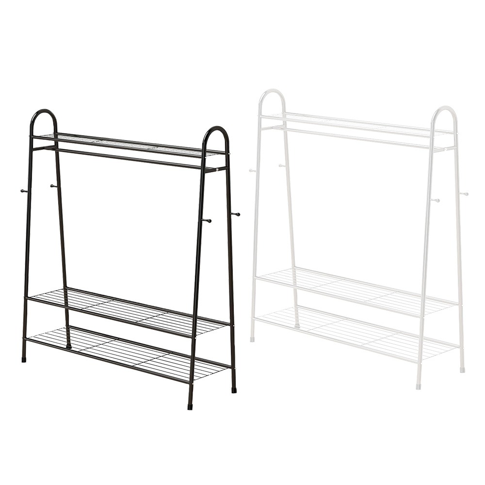 【VENCEDOR】 寬90公分 鐵管三角掛衣架 衣帽架 三層落地掛衣架 簡易置物架 DIY商品 現貨 滿499免運-細節圖2