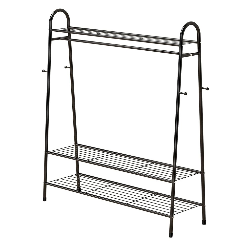 【VENCEDOR】 寬90公分 鐵管三角掛衣架 衣帽架 三層落地掛衣架 簡易置物架 DIY商品 現貨 滿499免運-規格圖9