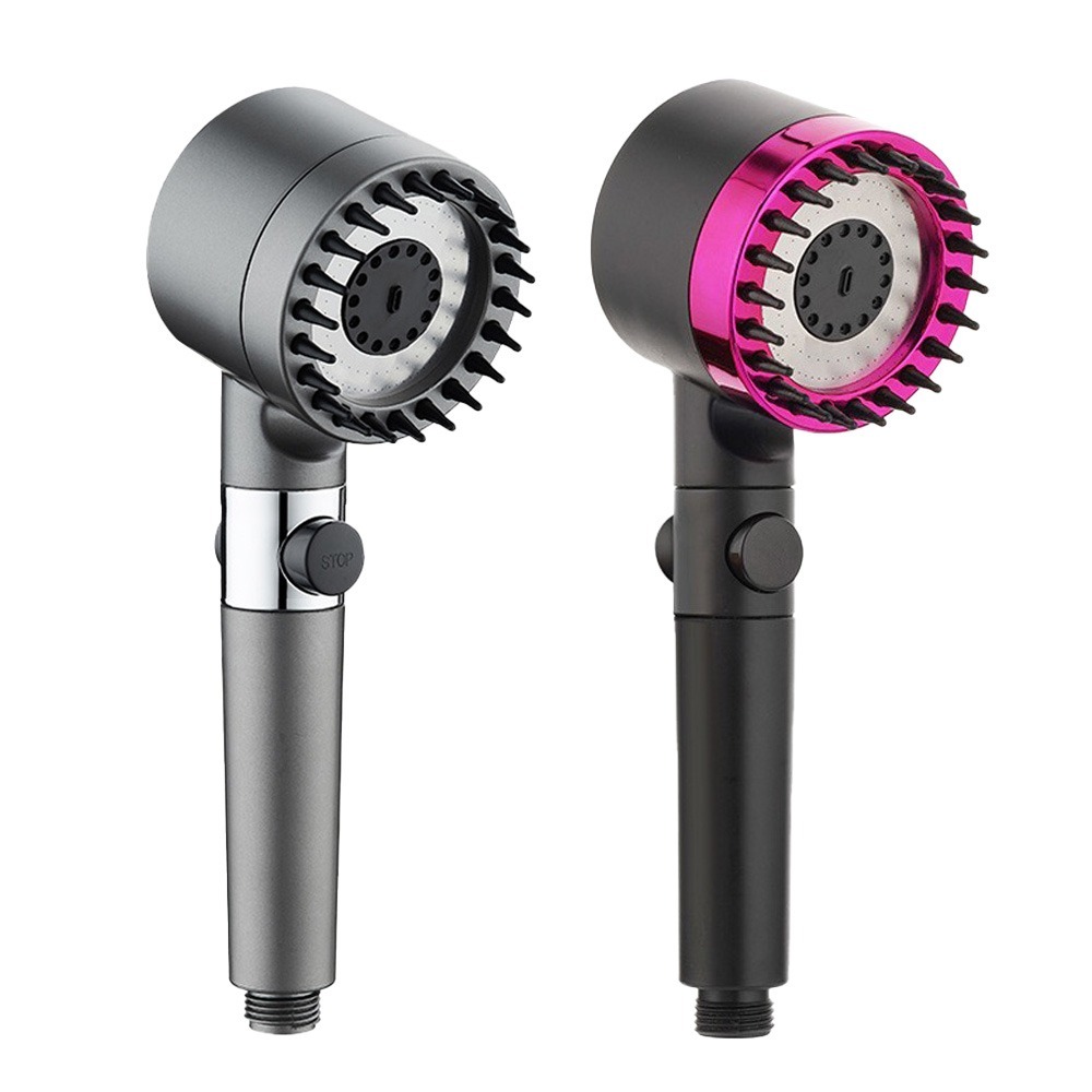 【VENCEDOR】 三段式水壓花灑 贈1.5M水管 增壓花灑 可過濾可調節蓮蓬頭高壓 現貨 滿499免運-細節圖2