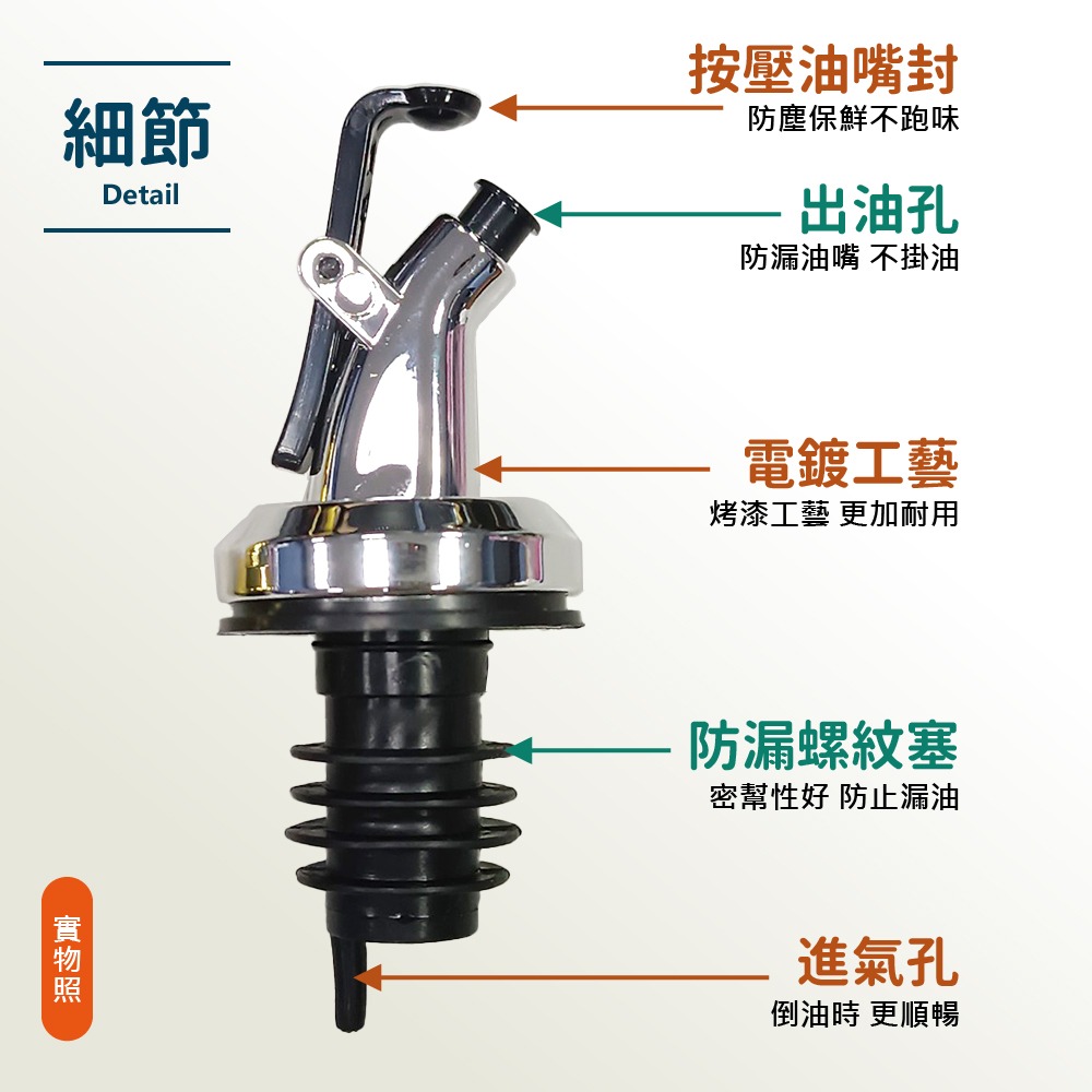 【VENCEDOR】 調味料瓶 油嘴 導流 料理米酒瓶塞嘴 油嘴瓶塞 導油塞 防漏油瓶嘴塞 現貨 滿499免運-細節圖6