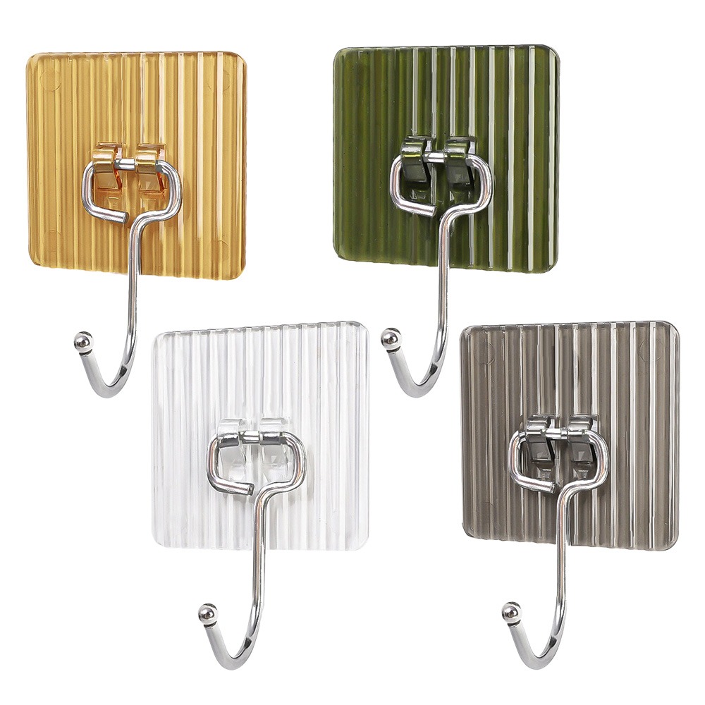 【VENCEDOR】 掛勾 加厚黏貼掛勾(4入) 掛勾無痕 浴室廚房掛勾 鑰匙掛勾 毛巾掛勾 現貨 滿499免運-細節圖2