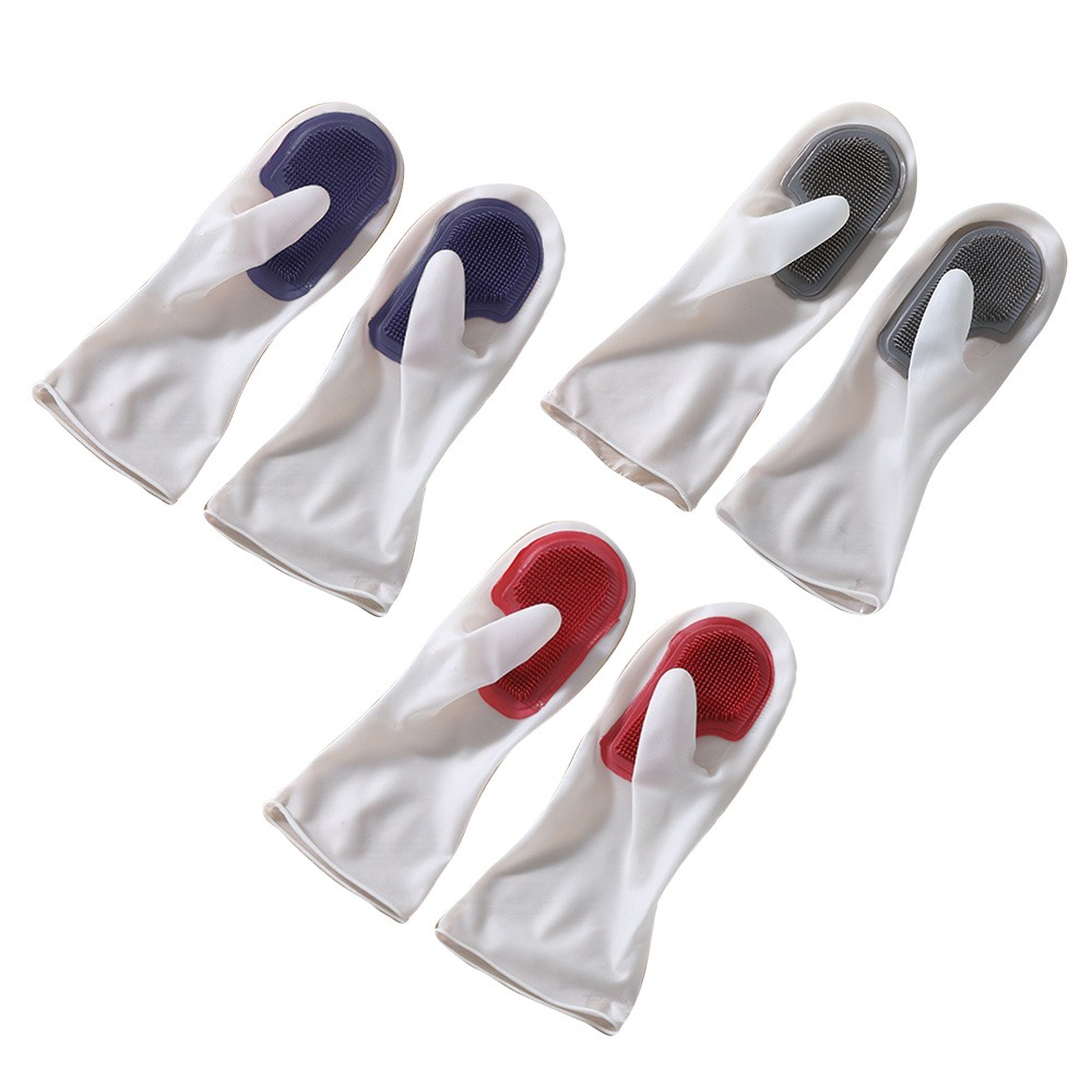 【VENCEDOR】 家務清潔手套 多功能手套 打掃手套 萬用清潔手套 矽膠軟毛手套 廚房手套 現貨 滿499免運-細節圖2