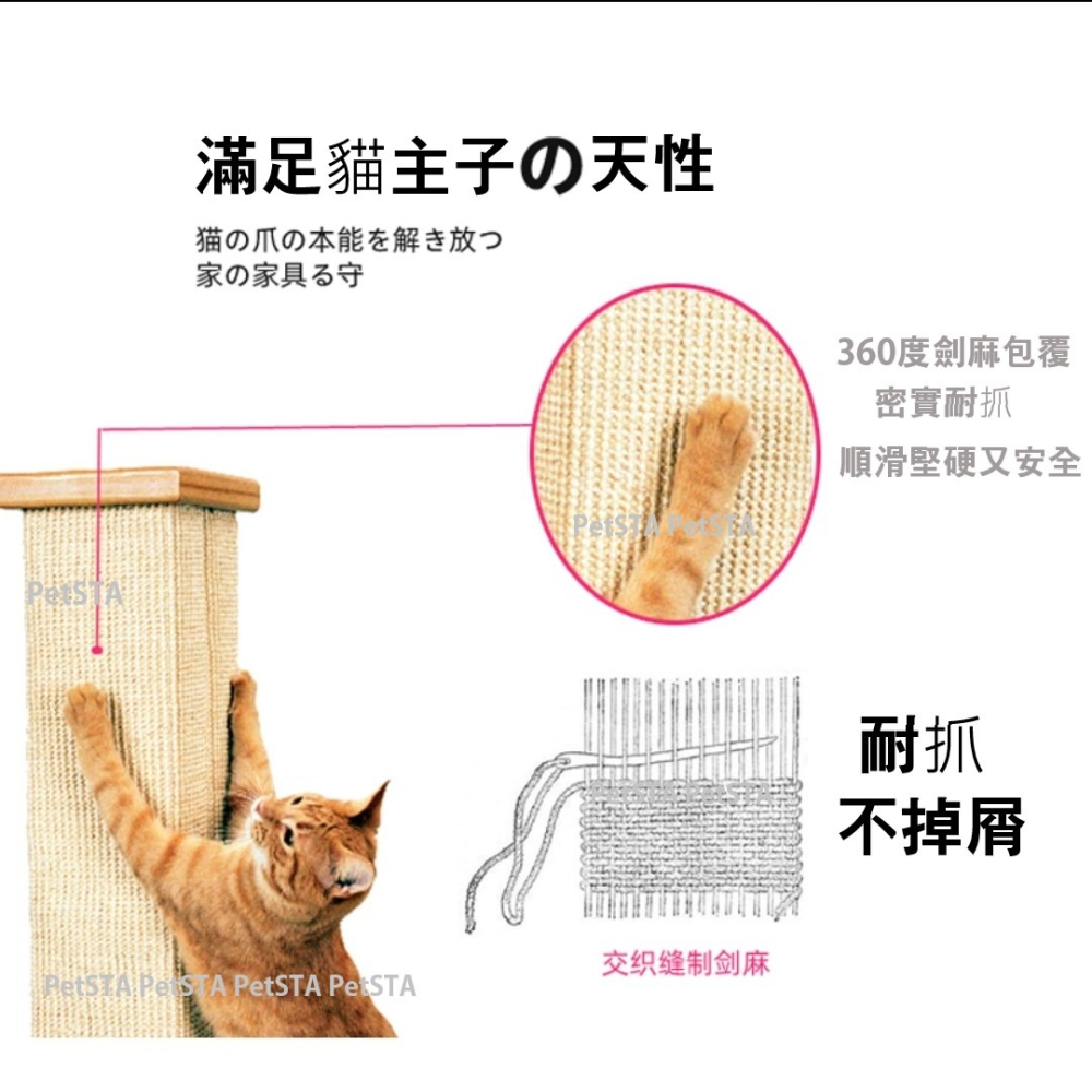 #限宅配#【美國SmartCat】經典貓抓柱 貓玩具 羅馬立柱-細節圖3