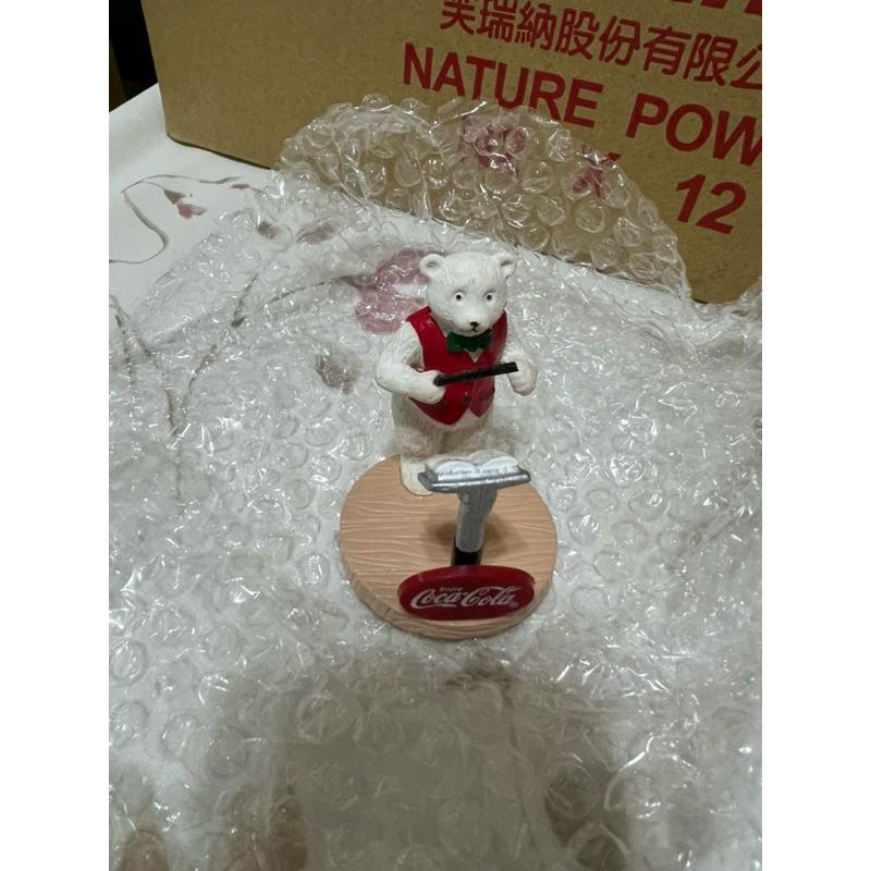 高雄市岡山可面交  二手早期珍藏~COCA COLA可口可樂 北極熊 樂隊 樂團 模型公仔(指揮家北極熊) 已絕版-細節圖2