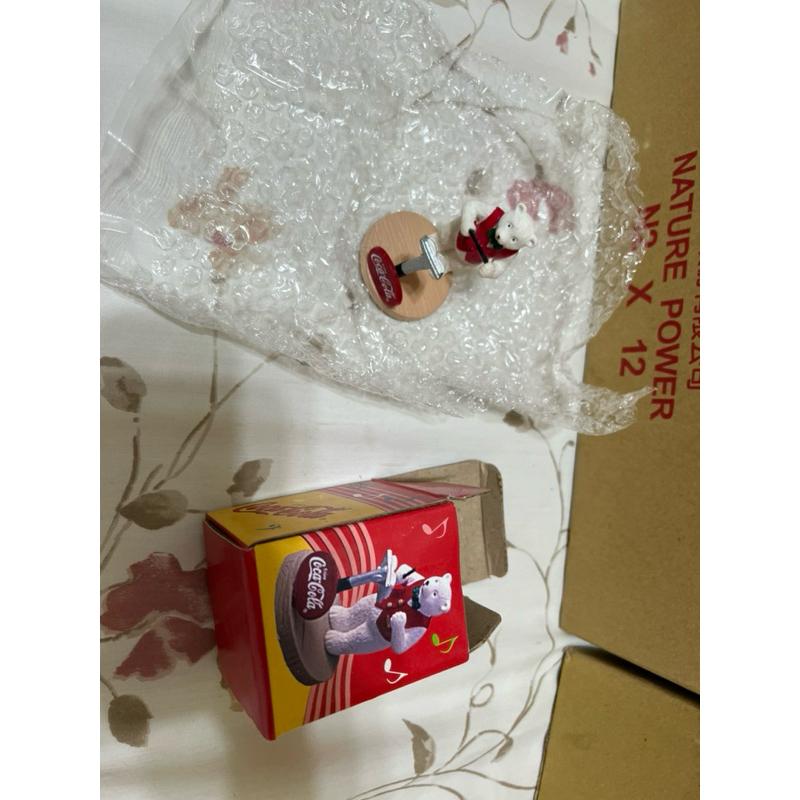 高雄市岡山可面交  二手早期珍藏~COCA COLA可口可樂 北極熊 樂隊 樂團 模型公仔(指揮家北極熊) 已絕版-細節圖3