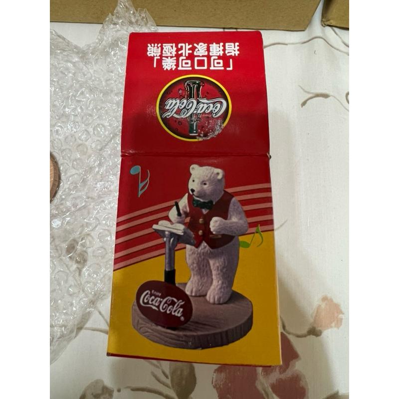 高雄市岡山可面交  二手早期珍藏~COCA COLA可口可樂 北極熊 樂隊 樂團 模型公仔(指揮家北極熊) 已絕版-細節圖5