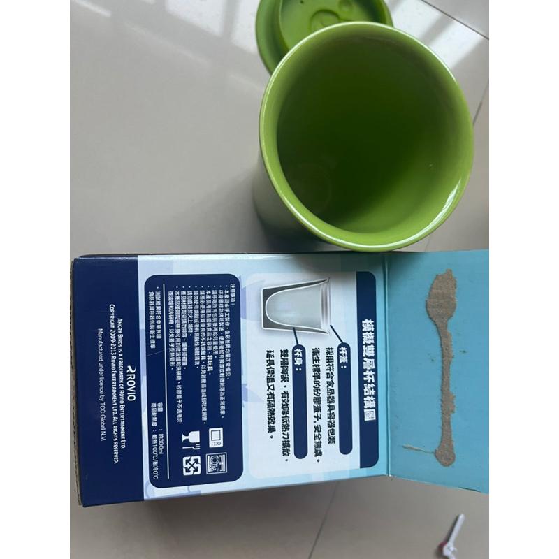 岡山可面交全新雙層陶瓷杯🔥現貨7-11絕版 憤怒鳥雙層陶瓷杯 附立體造型杯蓋 鬍子豬款-細節圖4