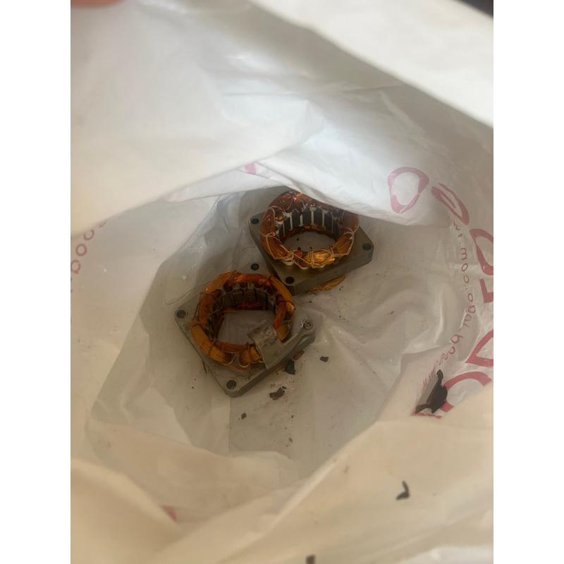 岡山可面交電風扇馬達紅銅心 新馬達銅芯漆包線，可能有故障無法保證僅供研究報帳使用售出不退-細節圖2