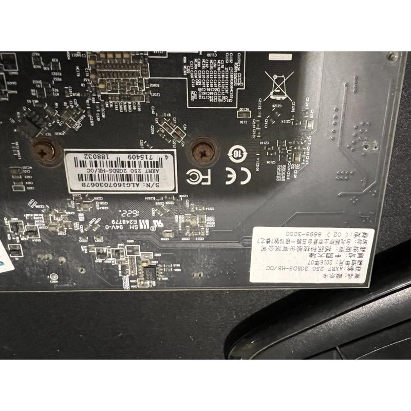 岡山可面交二手顯示卡 撼訊 POWER COLOR AXR7 250 2GBD5-HE/OC - 顯示卡-細節圖5
