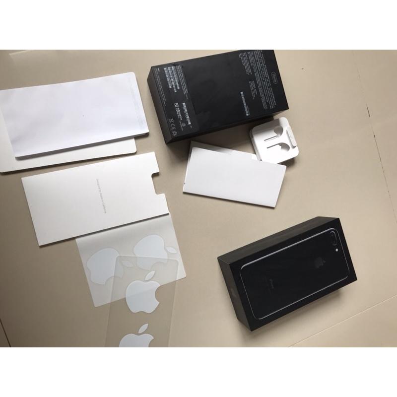 岡山可面交二手原廠蘋果手機空盒子iPhone 7 Plus 盒子黑色 256G 付兩張蘋果貼紙-細節圖3
