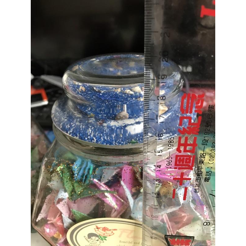 岡山可面交手工紙鶴玻璃罐密封罐星沙貝殼沙子藍色粉紅色一組 蜜蜂玻璃罐星星形狀玻璃罐-細節圖4